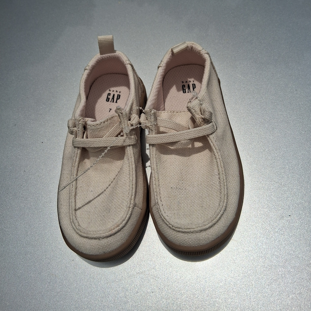 GAP Kids Tan/Cream Canvas Shoes